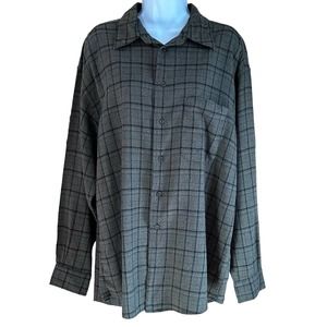 NWOT, KHAKI’S by ARROW Men’s Sz Lg Plaid Button Down Collared Long Sleeve Shirt